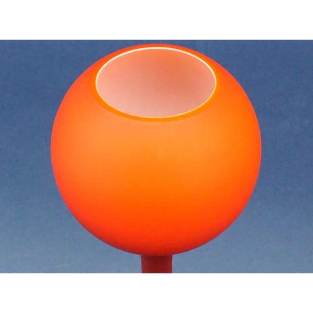 Glass 20th Century Orange and White Murano Glass Vase attributed to Carlo Moretti, Venice, Italy, 1950s For Sale - Image 7 of 15