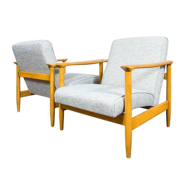 Vintage GFM 142 Chairs by Edmund Homa for GFM, Poland, 1960s, Set of 2 For Sale - Image 16 of 16