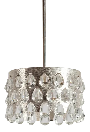 Silver-Plated Chandelier by Palwa, 1970s