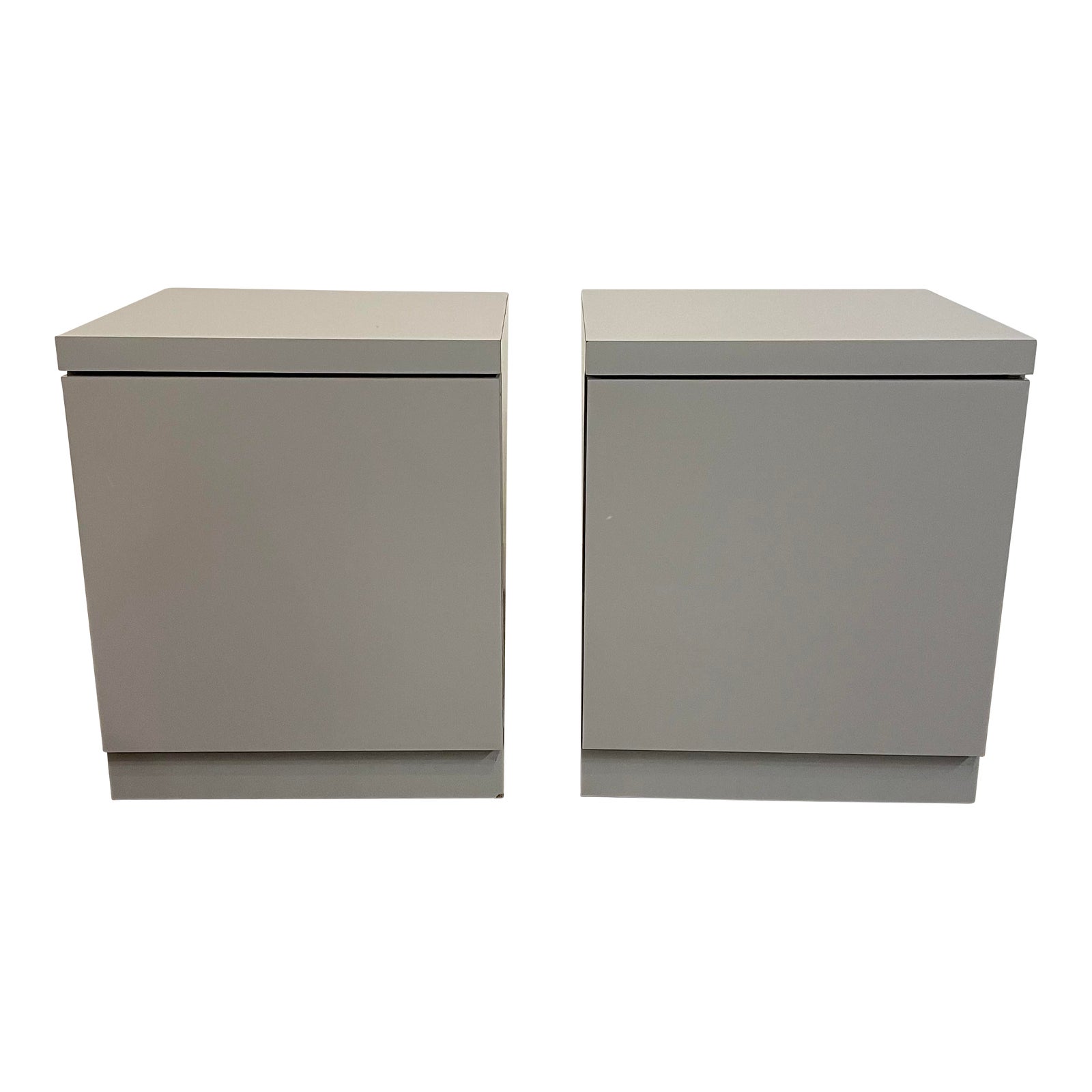 1980s Vintage Grey Nightstands a Pair Chairish