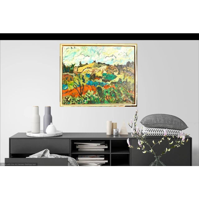 Wood "California Mountains" Original Painting by Martha Holden For Sale - Image 7 of 7