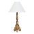 19th Century Italian Giltwood Candlestick Table Lamp For Sale