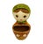Pride Creations Papier (Paper) Mache Babushka Doll Wall Pocket Japan c1960. Condition is preowned. Wall pocket measures...