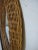 Mid-Century Modern 1960s Large Oval Natural Wicker Mirror For Sale - Image 3 of 4