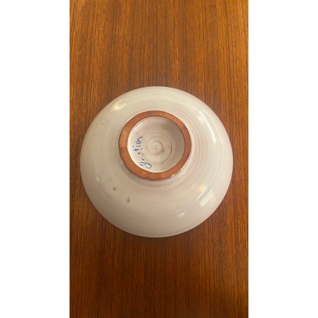 Blue Ceramic Bowl by the Cloutier Brothers, 1970s For Sale - Image 4 of 6