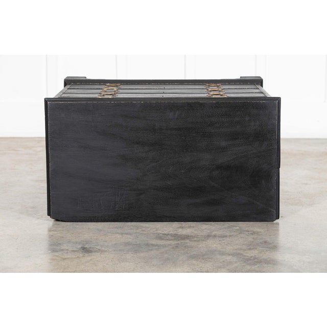 George III Bleached Mahogany Graduated Writing Chest of Drawrs, 1820s For Sale - Image 14 of 18