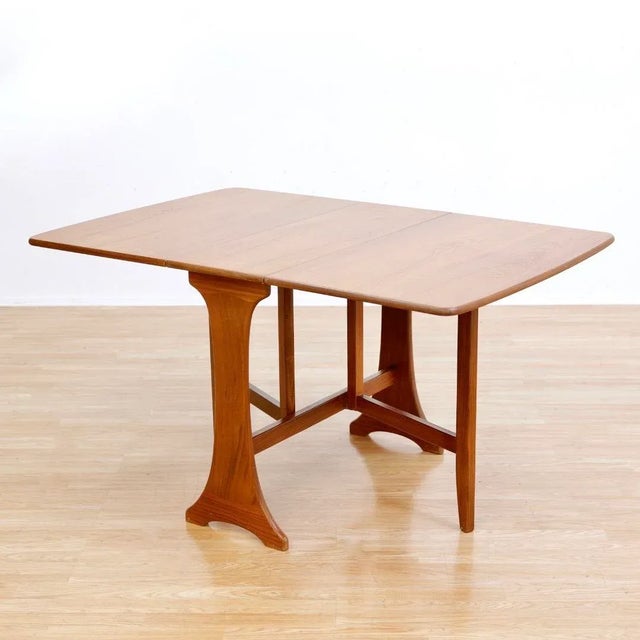 Wood Mid Century Teak Drop Leaf Dining Table by G Plan For Sale - Image 7 of 9