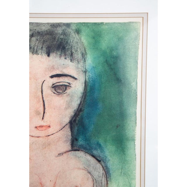 Mid Century Modern Gouache Paper George Constant Art Nude Signed Ap Painting 54' For Sale - Image 10 of 12