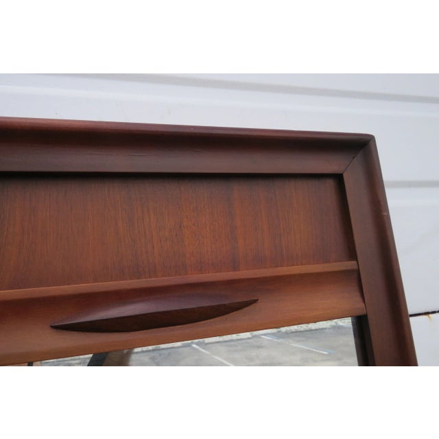 Mid Century Modern Vanity Dresser Bathroom Wall Mirror For Sale - Image 11 of 13