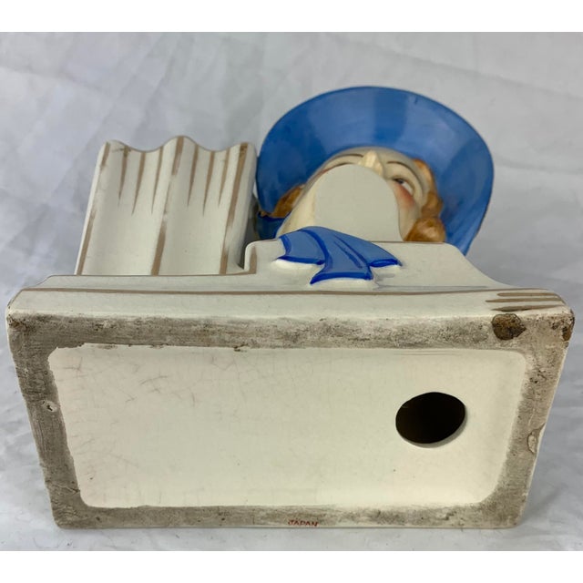 Late 20th Century Art Deco Ceramic Flower Vase For Sale - Image 5 of 7