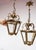 Vintage Spanish Bronze and Glass Lanterns, 1940s, Set of 2 For Sale - Image 6 of 7