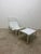 1980s Toussaint and Angeloni White Leather Lounge Chair and Footrest for Matteo Grassi For Sale - Image 5 of 17