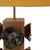 Textile German Ceramic Flower and Oak Table Lamps, Germany, 2010s, Set of 2 For Sale - Image 7 of 11