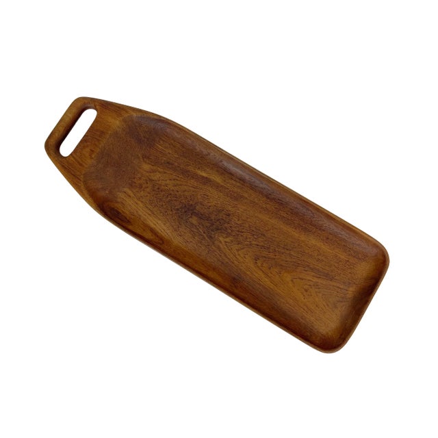 Danish Teak Tray With Handle by Bonniers For Sale - Image 9 of 9