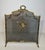 Louis XVI style brass fire screen with mesh decorated with garlands For Sale - Image 12 of 12