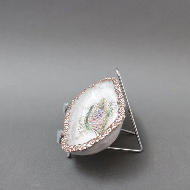 Vintage French Ceramic Tray by Albert Thiry, 1970s For Sale - Image 3 of 13