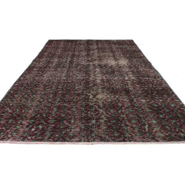 English Vintage Turkish Sivas Rug - 02'08 x 05'10 For Sale - Image 3 of 4