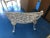 Pretty victorian wrought iron bench painted white. Has been protedted by overhang and rust free. Cute additiion to make a...