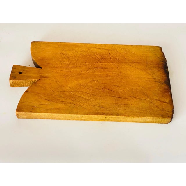 Wood 20th Century French Brown Wooden Chopping Board For Sale - Image 7 of 11