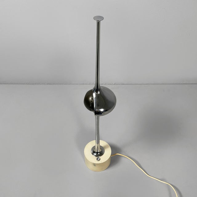 Metal Italian Modern Cobra Table Lamp by Angelo Lelii for Arredoluce, 1960s For Sale - Image 7 of 18
