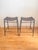 French Mid Century Industrial Style Pair of Woven Leather and Iron Counter Stools After Lila Swift and Donald Monell For Sale - Image 16 of 18