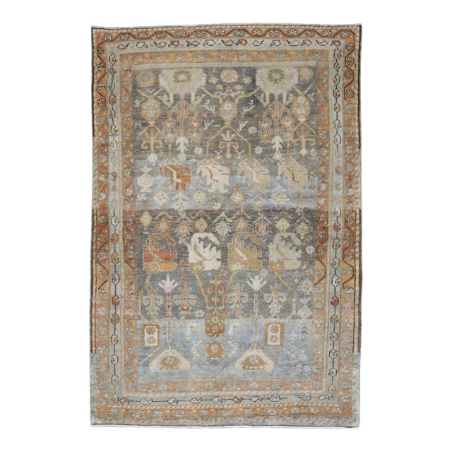 Zabihi Collection Persian Malayer Accent Size Rug For Sale