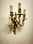 Antique Three-Light Bronze Wall Lamp, 1890s For Sale - Image 6 of 18