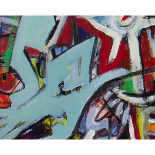 Early 21st Century 2010 “Abstruse Thinking” Abstract Mixed Media Painting by James L. Bruch For Sale - Image 5 of 10