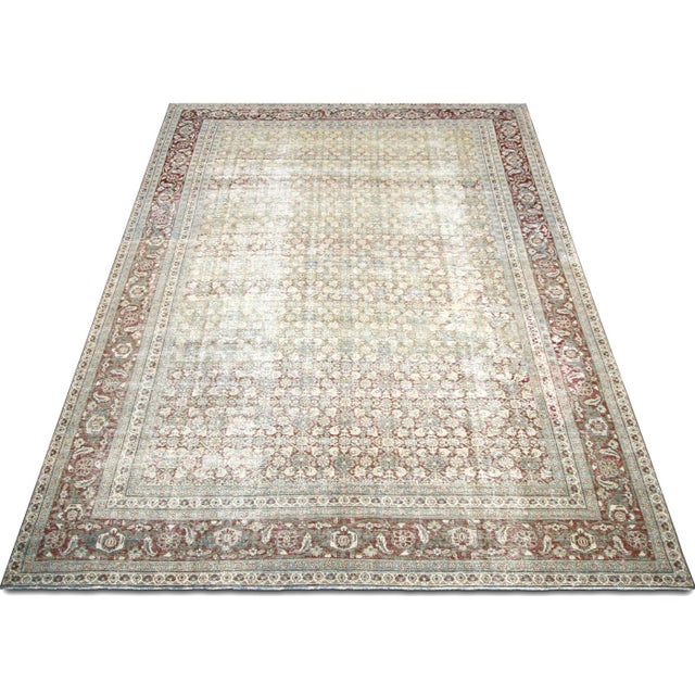 1940s 1940s Persian Tabriz Rug For Sale - Image 5 of 5