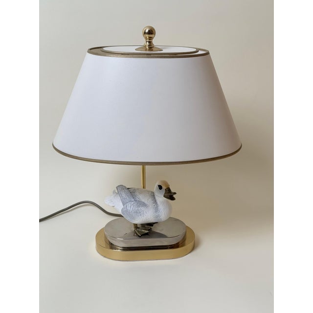 Brass and Resin Duck Table Lamp by Elli Malevolti, Italy, 1970s For Sale - Image 14 of 15