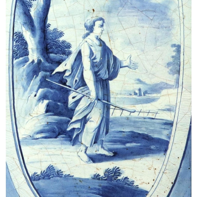 German Tin-Glazed Earthenware Plaques With Bucolic Scenes, Nurnberg For Sale In Philadelphia - Image 6 of 12