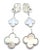 Van Cleef & Arpels White Gold Magic Alhambra Mop Chalcedony Earrings, Pair For Sale In Philadelphia - Image 6 of 11