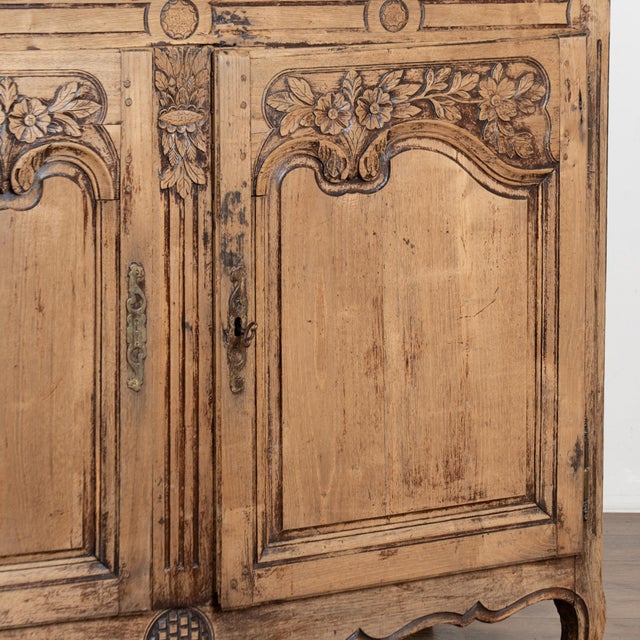 Early 19th Century French Bleached Oak Sideboard Buffet For Sale - Image 15 of 16