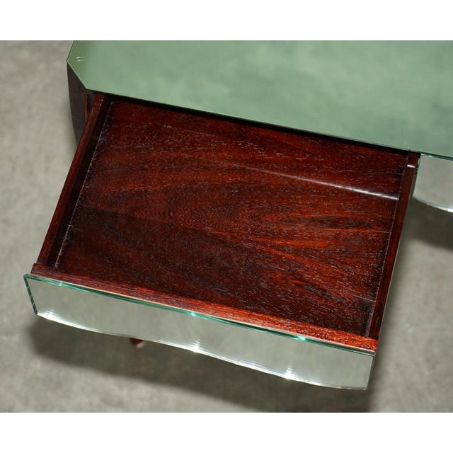 Venitian Bevelled Glass Console Table with Drawers by Aeg, 2010 For Sale - Image 11 of 18