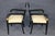 Set 4 Regency Style Ebonized& Gold 1960's Armchairs For Sale - Image 4 of 13