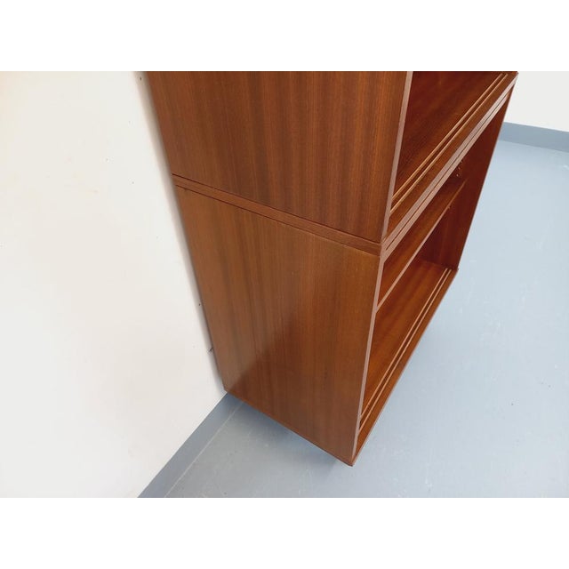 Vintage Teak-Style Mahogany Bookcase, 1960s For Sale - Image 4 of 15
