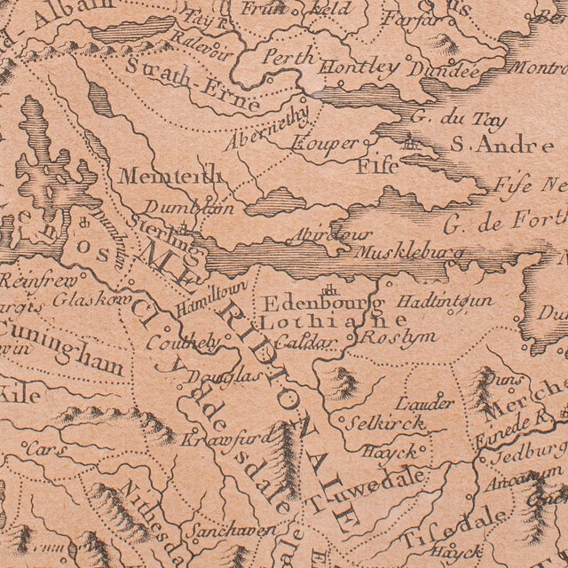 Antique Map of Scotland, French, Framed Cartography, Ecosse, Georgian, c.1780 For Sale - Image 11 of 12