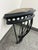 Early 21st Century Restoration Hardware Hayrack Cast Iron Demilune Console Table For Sale - Image 5 of 12