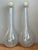 Mid 20th Century Vintage Monumental Murano Handblown Glass Bottles With Stoppers - Pair For Sale - Image 5 of 18