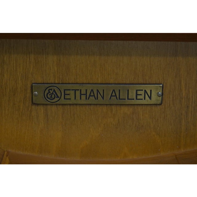 Pair of Ethan Allen Townhouse Pedestal Tables For Sale - Image 14 of 15