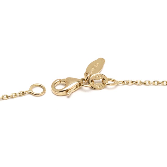 0.62ctw Diamond and Ruby Heart Charm Necklace, 18k Yellow Gold, Length 18 In. For Sale In Greensboro - Image 6 of 7
