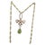 Mid-Century 9 Carat Yellow Gold Celtic Knot Peridot Pendant and Chain For Sale - Image 14 of 14
