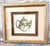 French Country Pair of Carolyn Shores Wright “Aria” Botanical Tea Prints in Custom Windsor Art Silver & Gold Frames, 1994 For Sale - Image 3 of 12