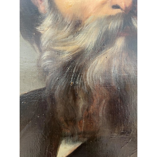 Eugène Beyer, Portrait d'homme assis à la Torah, Oil on Canvas For Sale - Image 4 of 12