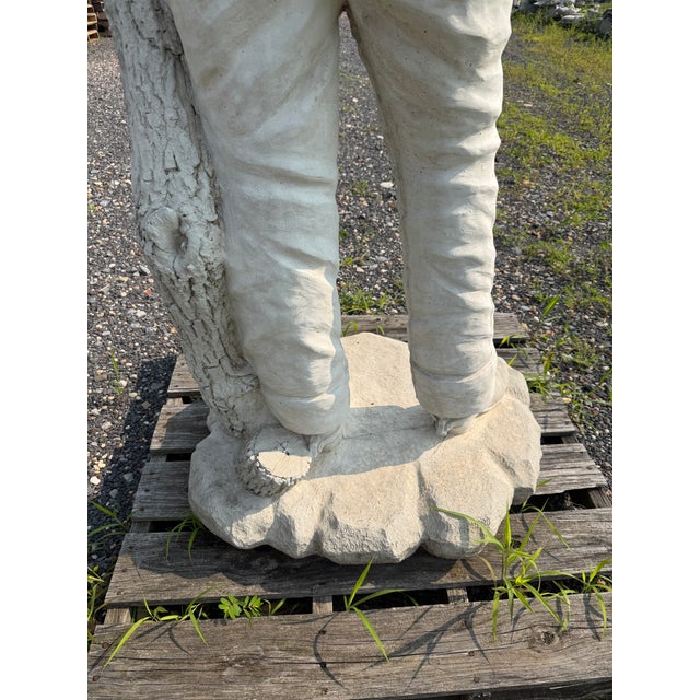 Monumental Cast Concrete Cowboy Western Gunslinger Sculpture - 80 Inches - Lifesize For Sale - Image 11 of 18