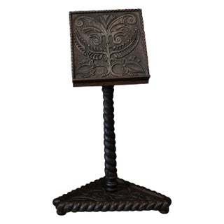 19th Century English Carved Oak Bible Reading Stand For Sale