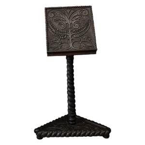 19th Century English Carved Oak Bible Reading Stand