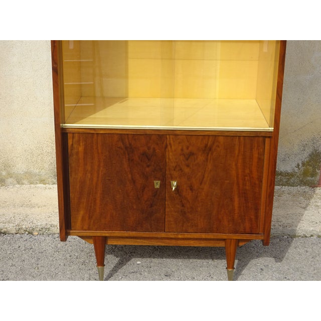 Brown Vintage Showcase from Capelle, 1950s For Sale - Image 8 of 18