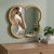 Four Leaf Clover Shaped Gilt Iron Mirror For Sale - Image 4 of 6