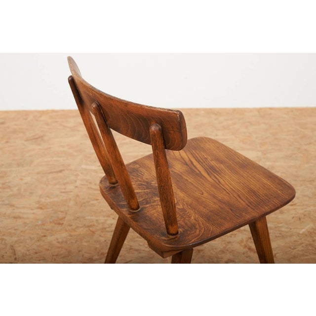 Vintage Chair in Oak by Jacob Müller for Wohnhilfe, 1940s For Sale - Image 13 of 18